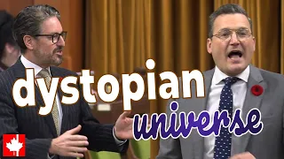 Dystopian Universe Liberals LOSE IT Call Tories Un Canadian For Trashing Debt Ridden Budget 