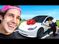 I Surprised David Dobrik With Custom Tesla