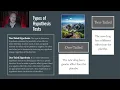 Python Data Analysis Bootcamp class 9 - 07 Types of Hypothesis Tests