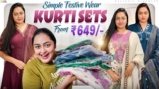 Festive Kurti sets just for 699Rs/- 😳😱😱 Shocked 😳 || Heavenly Homemade