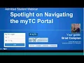 Spotlight on Navigating the myTC Portal 2018