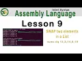 Assembly x86-64 Tutorial Swapping Array Elements in Intel Syntax on Ubuntu Linux Lesson 9