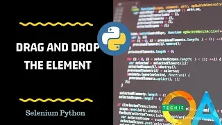 How to do drag and drop with python selenium
