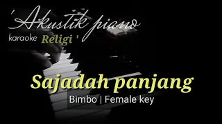 Download karaoke religi Sajadah panjang - Bimbo | Female key | Akustik piano hits + lirik MP3