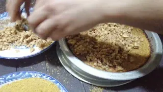 شاهد كيف صنعنا الكنافه الرملاويه معنا دندنها