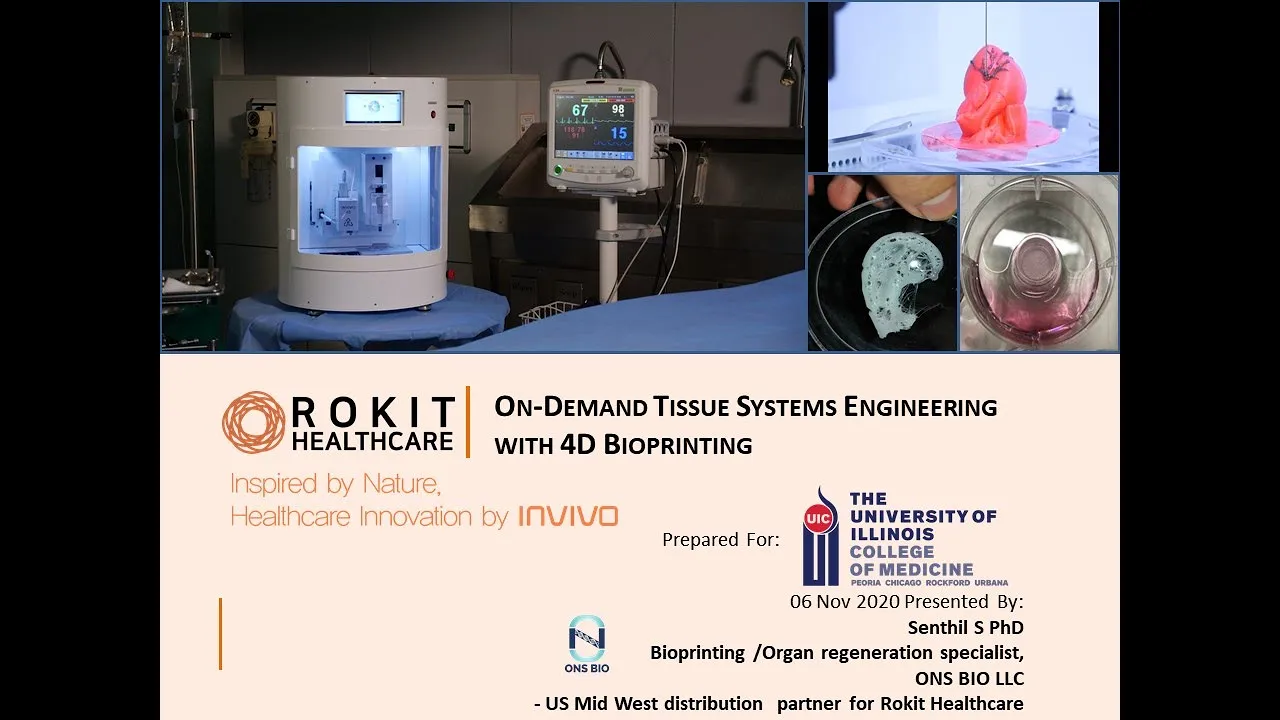 Bioprinting for Basic and Translational Research Applications. UCI College of Medicine Rockford.