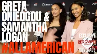 Greta Onieogou Samantha Logan interviewed at s 2018 Fall TV