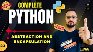 Python Tutorial in Hindi - Abstraction vs Encapsulation in Python