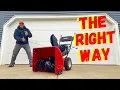 HOW TO START A CRAFTSMAN SNOWBLOWER FOR BEGINNERS Cold Start Restart Electric Start