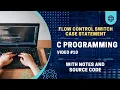 Switch Case Statement Decision Flow Control Statement in C Language C Programming Tutorial