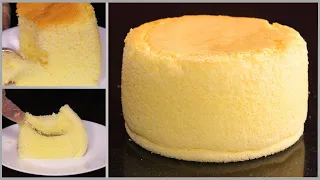اسهل طريقة لعمل الكيكة اليابانية بدون دقيق بدون محسن كيك بدون سكر 