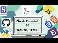 Flask Tutorial Route render - template and running your app