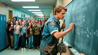 عامل نظافة بذكاء يتجاوز 500 درجة يتفوق على أساتذة ملخص فيلم عبقري 