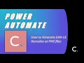 How to Generate New EAN-13 Barcodes as PNG Files in Power Automate