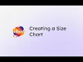 Creating a Size Chart