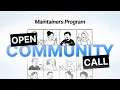 Community Call - Maintainers Program