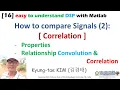 16 easy to understand DSP with Matlab Correlation2 Properties correlation and convolution