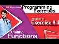 Unit 5 Functions programming exercise solution Exercise 4 class 10 computer chapter 5