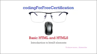 Basic HTML and HTML5 Introduction to HTML5 Elements freecodecamp 8 of 28
