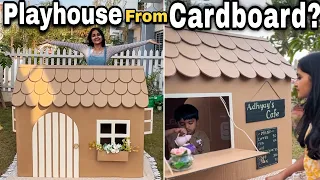 How I Made This Cardboard Playhouse Step by Step I Dhara Patel