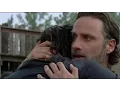 The Walking Dead 7x08 Ending Group Reunites Rick Daryl Hug