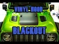VINYL HOOD BLACKOUT for jeep JL hood