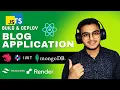Building a full stack Blog App using react 19 node mongodb nest js with Jwt Authentication