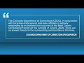 Visitation at all CDOC facilities temporarily suspended