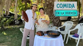 Menú completo en la huerta