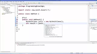 How to Create and Run a Simple JUnit test in Eclipse IDE