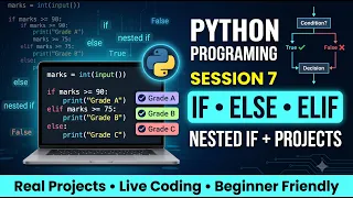 Python Course Session 7 part 2 Complete Conditional Statements in Python