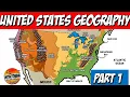 United States - US Physical Geography Blank Map Activity Animated Map Whiteboard Animation Part 1