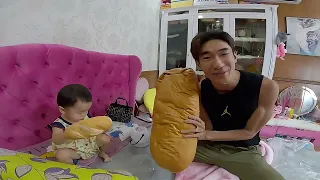 LÀM BÁNH MỲ HẸO QUAY KHỔNG LỒ - làm THANH SOCOLA KHỔNG LỒ ăn - LAYTV