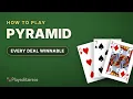 How to Play Pyramid Solitaire Rules and the Pairs That Make 13