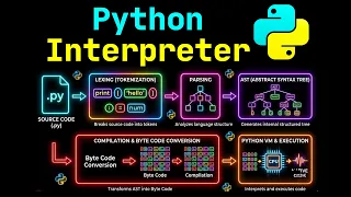 Python Interpreter - Visually Explained How Python Actually Works Tokenizer Lexer AST PVM