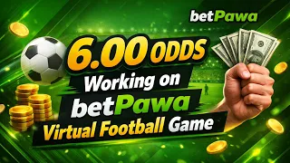6 00 odds Working on Betpawa New trick working on Betpawa Virtual football games