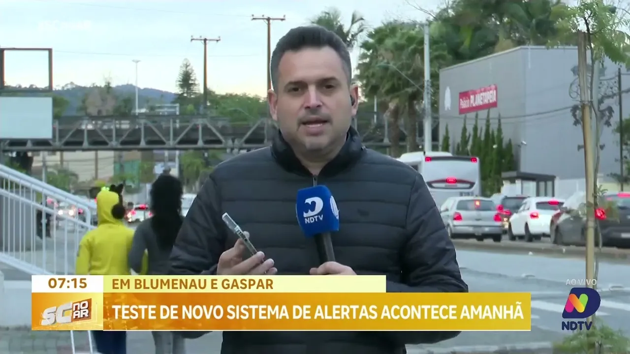 Teste do novo sistema de alertas acontece neste sábado em Blumenau e Gaspar