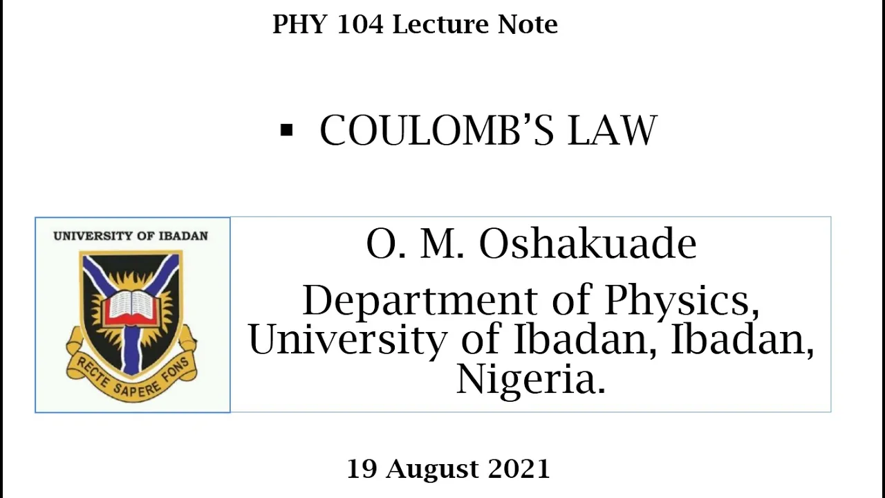 Coulomb's law