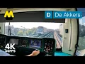 Download Lagu 4K Metro Cabview | 🚇 RET Line D to De Akkers | 🇳🇱 Rotterdam | Bombardier Flexity Swift MG2/1