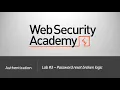 Authentication Vulnerabilities - Lab Password reset broken logic Long Version