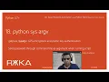 18 python sys argv to get password in network automation