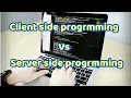 PHP Class 01 Client side programming Vs Server side programming