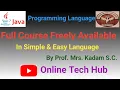 First Java Program ll JDK JRE JVM ll Variable in Java ll Online Tech Hub