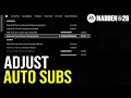 Madden 26 How to Adjust Auto Subs Offense and Defense Subs
