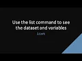 SDAS Stata TechTok - list