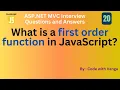 What Is a First-Order Function in JavaScript Explained Simply