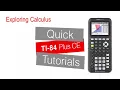 Exploring Calculus Part 1 TI-84 Plus CE Getting Started Series - Further Learning