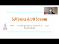 Java OOP Essentials - 4 Java GUI Event Listeners and File Streams