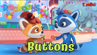 🦝द रकून बैंड | Episode 7 बटन🔘Buttons | Fun Songs, Music Box Magic & Musical Learning for Kid
