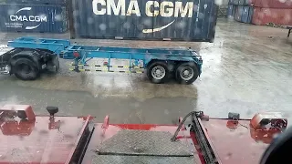 CMA EMPTY RETURN 20 - KALMAR REACH STACKER DRF450 AT JBY CY
